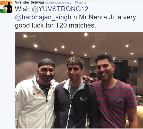 Virender Sehwag's Cool Wish - Good Luck