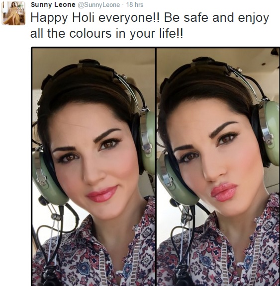 sunny leone happy holi